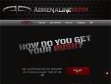 Tablet Screenshot of adrenalinerush.com